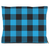 buffalo plaid blue dog bed