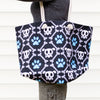 skull and bones weekender tote