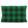 buffalo plaid green dog bed