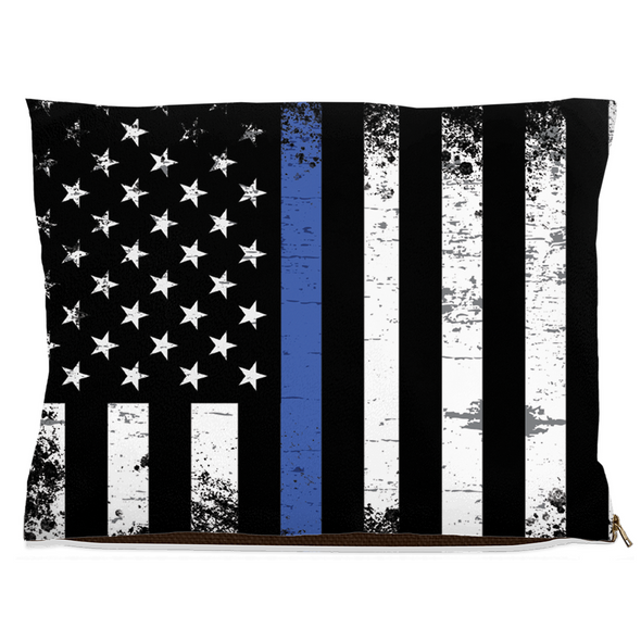 thin blue line dog bed