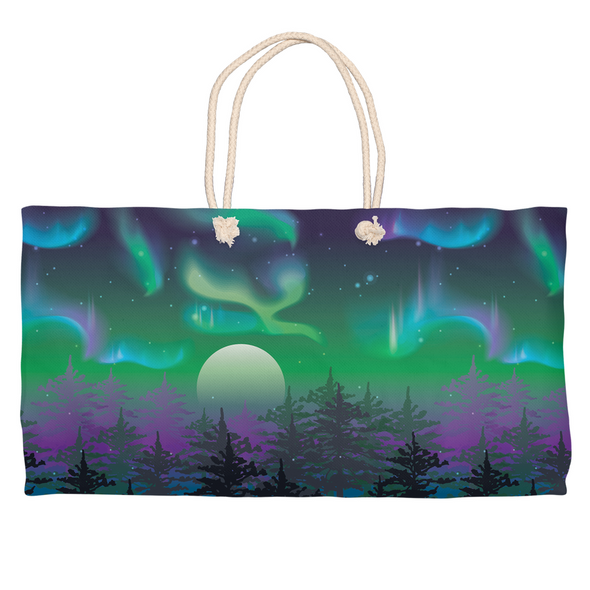 northern lights weekender tote