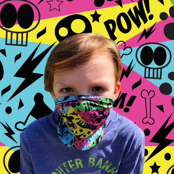 child and toddler gaiter style face masks