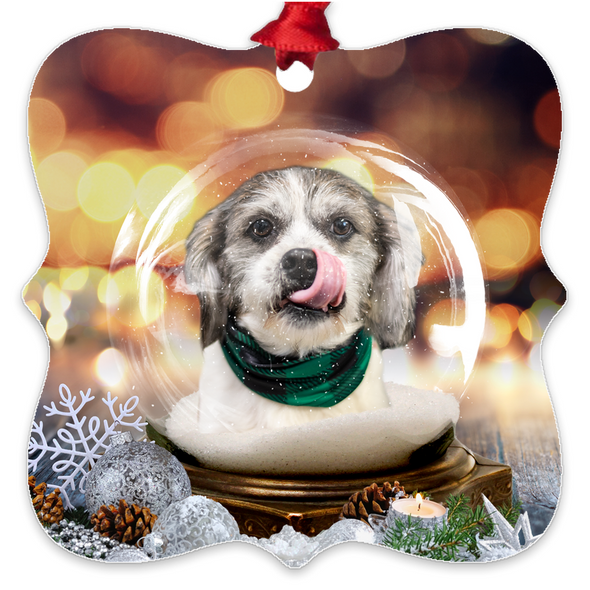 custom dog christmas ornament