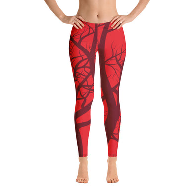 cherry bomb red leggings