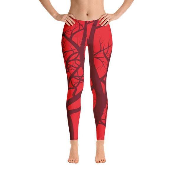 cherry bomb red leggings