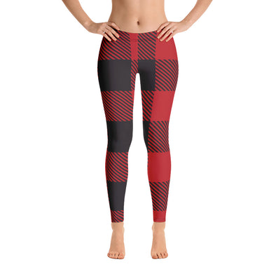 buffalo plaid leggings