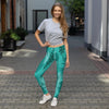 feather pattern leggings