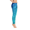 blue abstract leggings