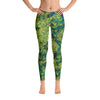 green abstract leggings