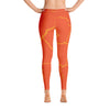 orangle crackle leggings