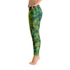 green abstract leggings