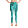 feather pattern leggings