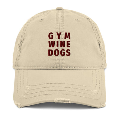 gym-wine-dogs-distressed baseball hat
