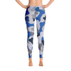 blue camo leggings