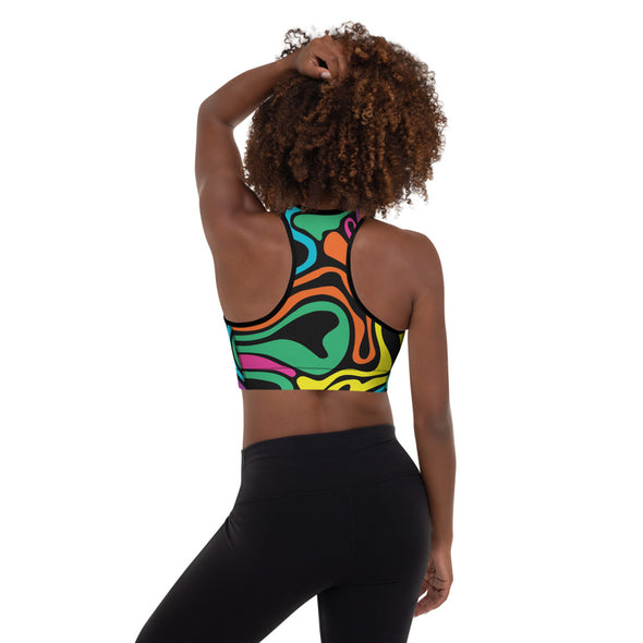 zoomies padded sports bra