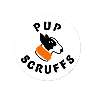 pup scruffs sticker