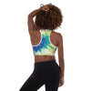 tie dye padded sports bra