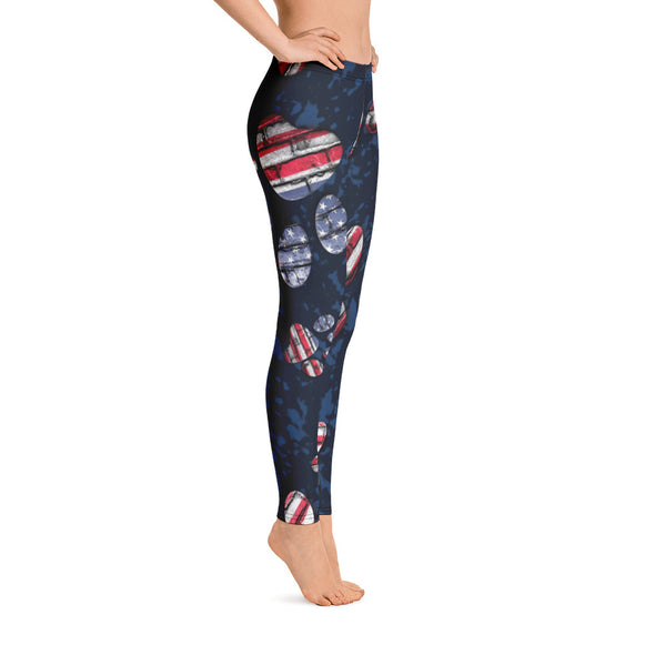 patriotic american flag leggings