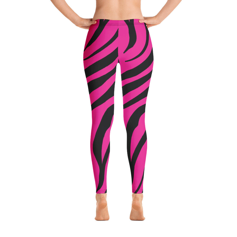 Zebra Print Pink Leggings