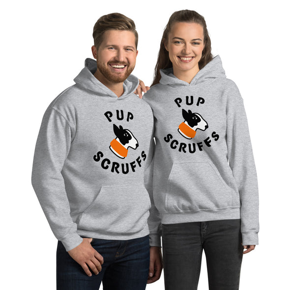pup scruff logo hoodie
