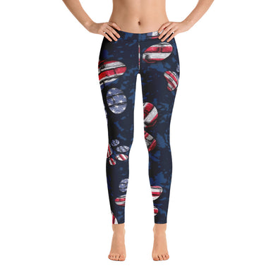 patriotic american flag leggings