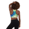 tie dye padded sports bra