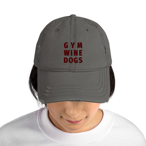 gym-wine-dogs-distressed baseball hat