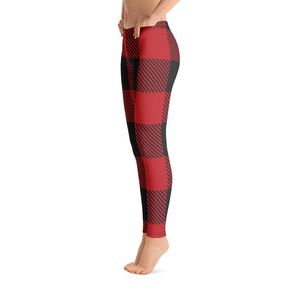 buffalo plaid leggings