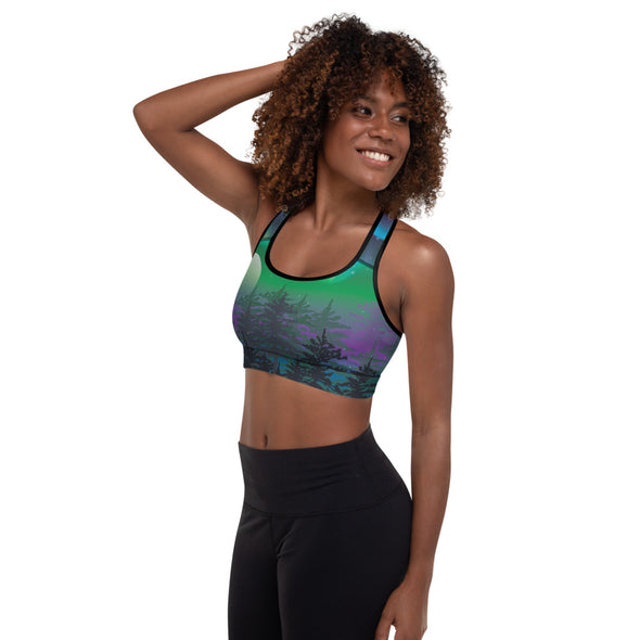 northern lights padded sports bra