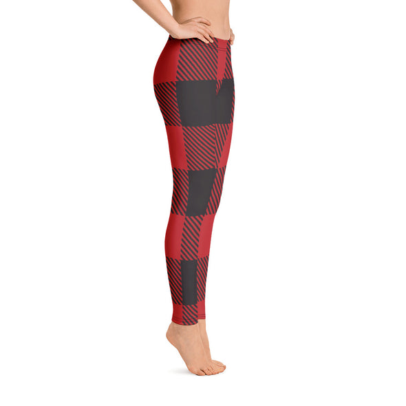 buffalo plaid leggings