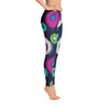 peacock print leggings