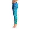 blue abstract leggings