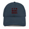 gym-wine-dogs-distressed baseball hat