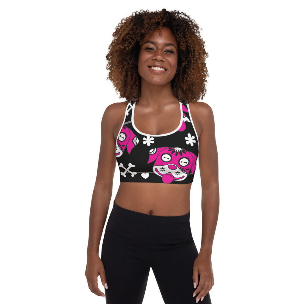 Zebra Print Pink Padded Sports Bra – Pup Scruffs