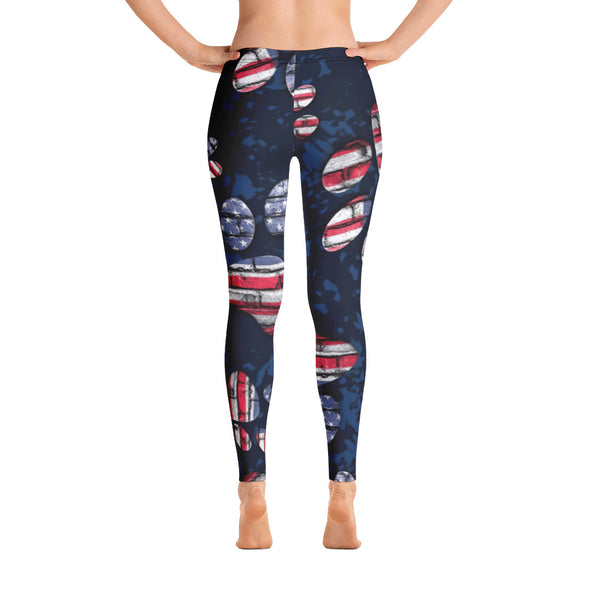 patriotic american flag leggings