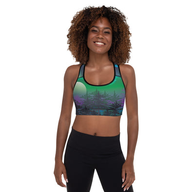 northern lights padded sports bra