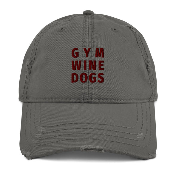 gym-wine-dogs-distressed baseball hat