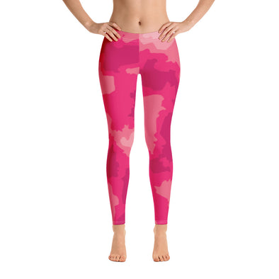 pink abstract leggings