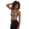 pizza lover padded sports bra