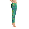 tropical green leggings