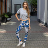 blue camo leggings