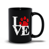 love dog paw coffee mug