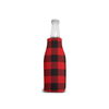 Bottle Koozie W/Zipper Buffalo Plaid