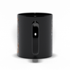 dog dad black coffee mug