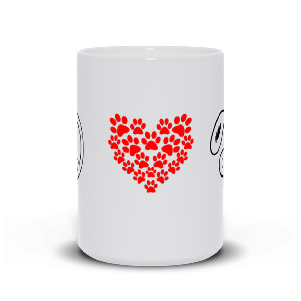 peace love dog coffee mug