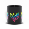 tie dye dog paws coffee mug