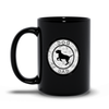 dog dad black coffee mug