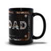 dog dad black coffee mug